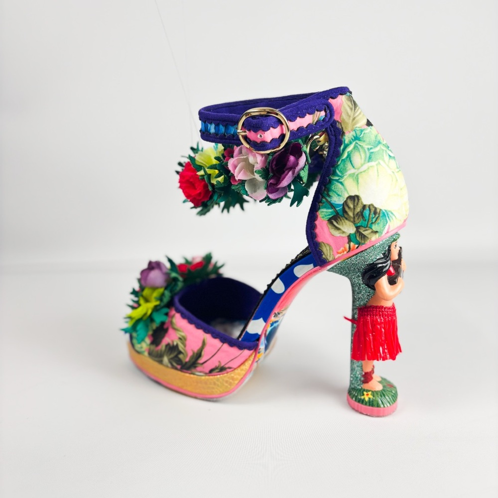Irregular Choice Hono Lulu Heels | Hula Girl Heel Shoes | Tropical Floral - Picture 5 of 5